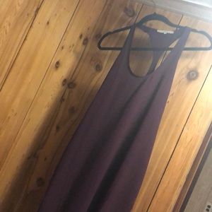 Monk and Lou burgundy racer back dress